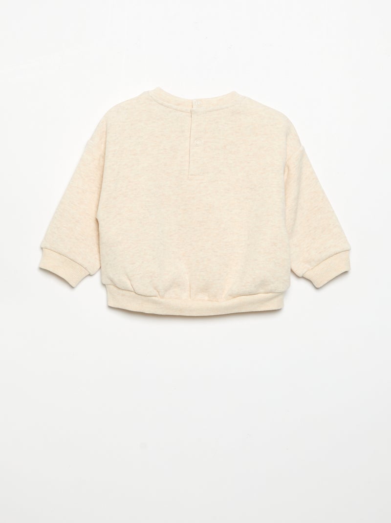 Sudadera de manga larga Beige - Kiabi