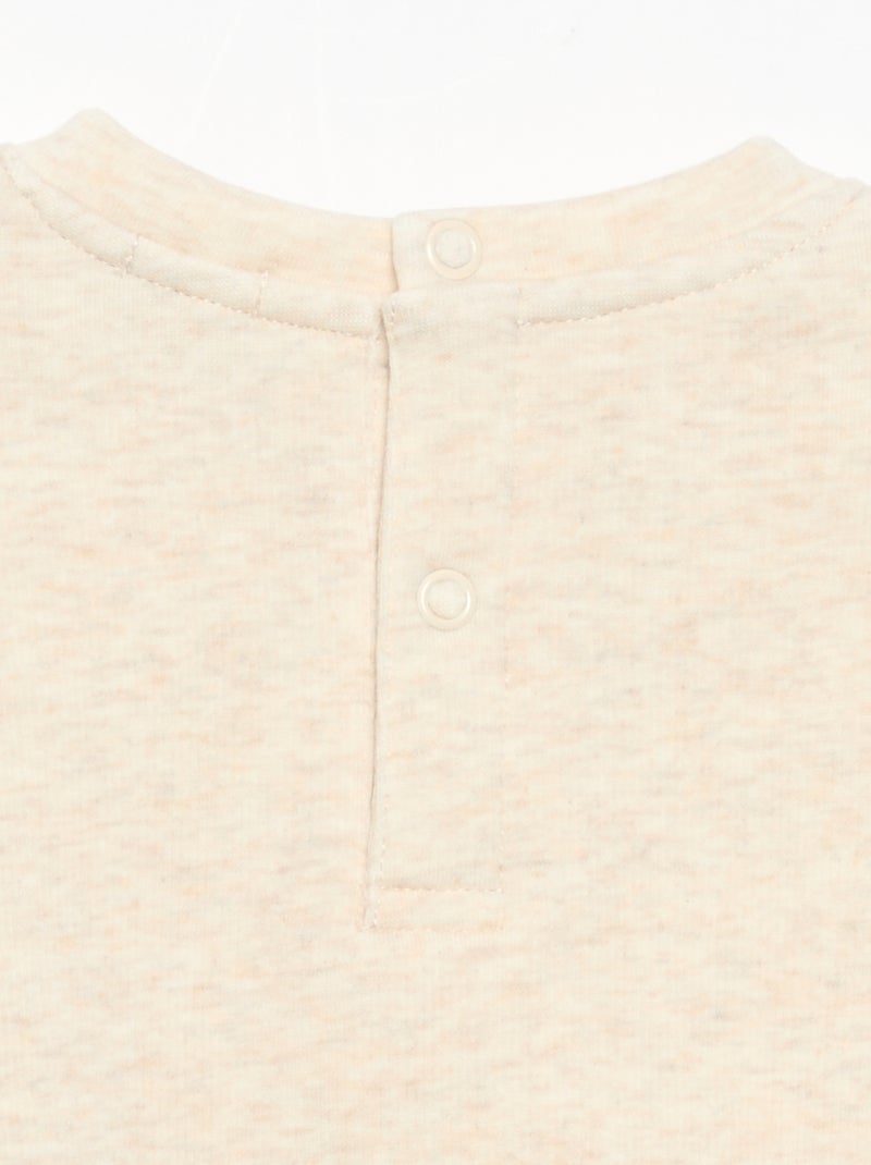 Sudadera de manga larga Beige - Kiabi
