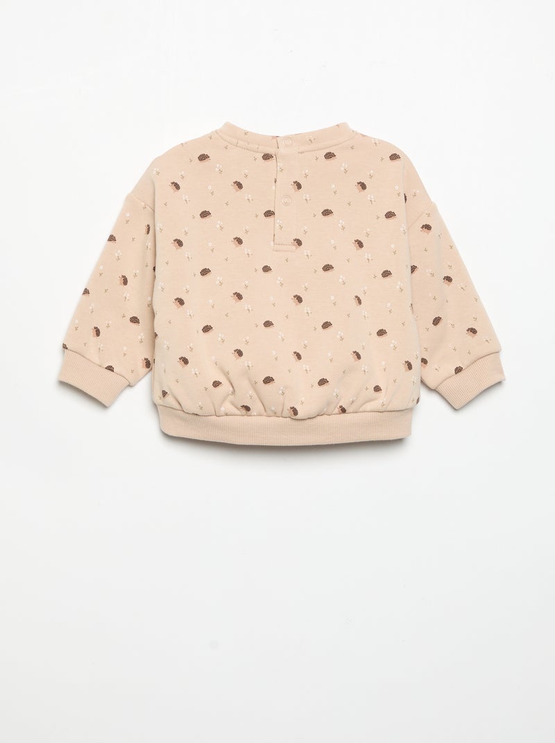 Sudadera de manga larga Beige - Kiabi
