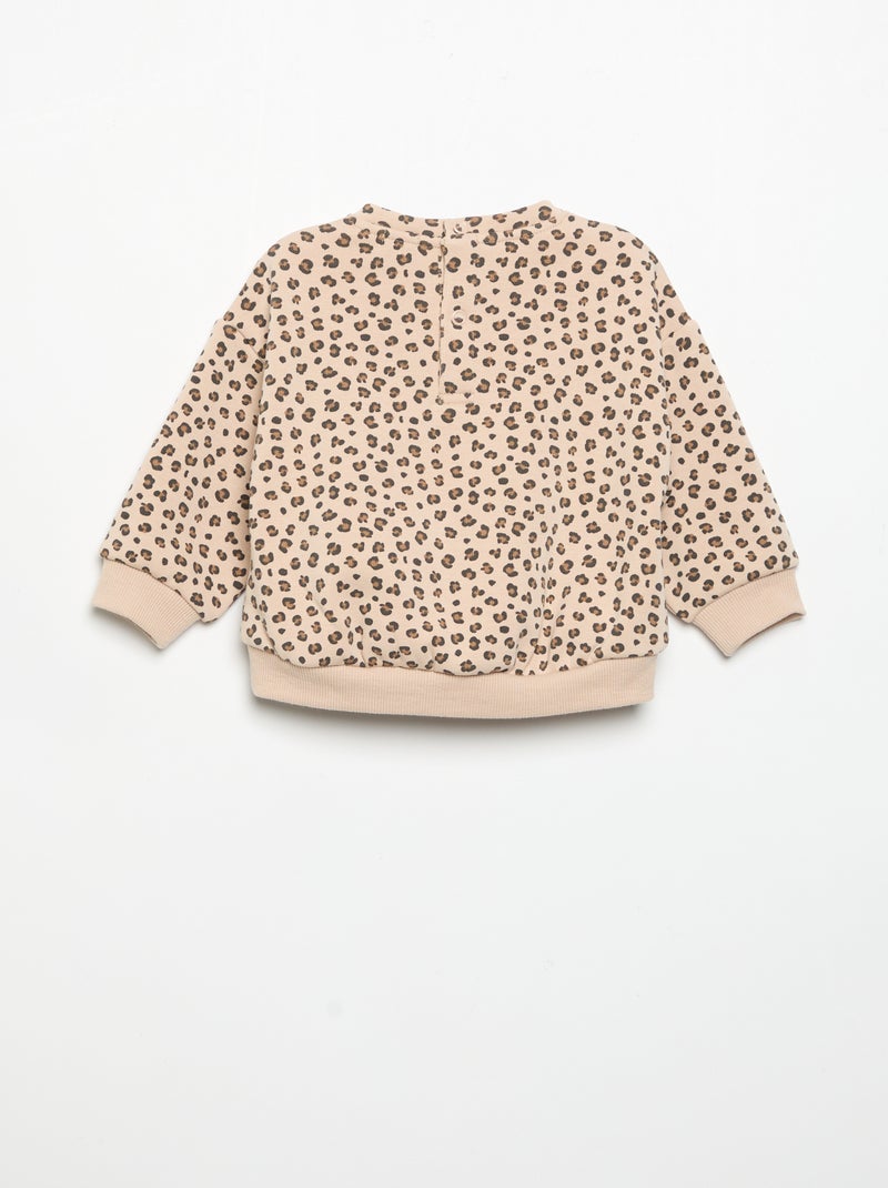 Sudadera de manga larga Beige - Kiabi