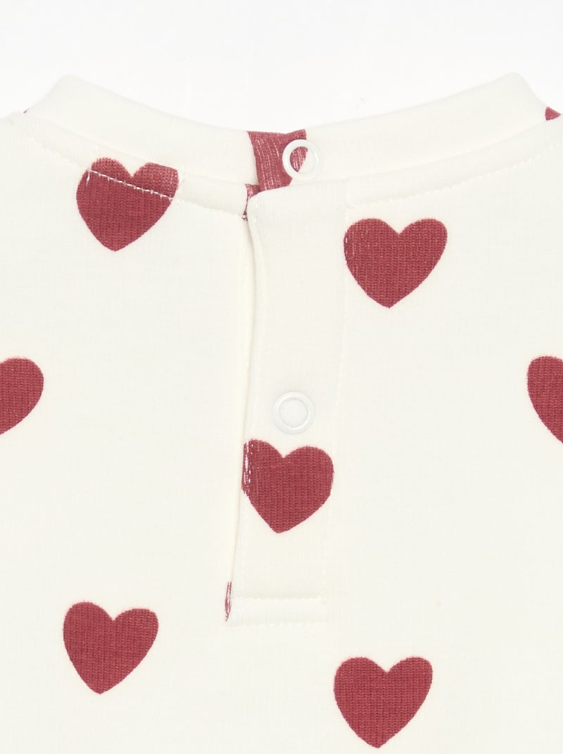 Sudadera de manga larga Blanco - Kiabi