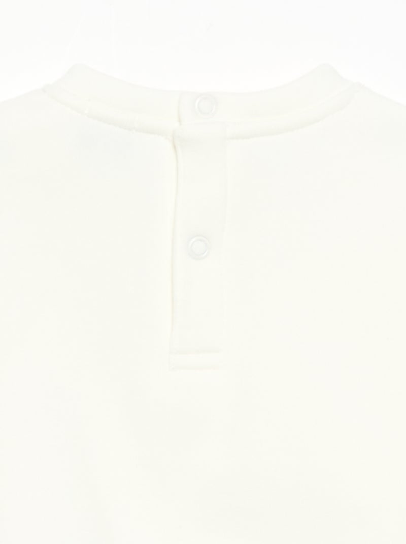 Sudadera de manga larga Blanco - Kiabi