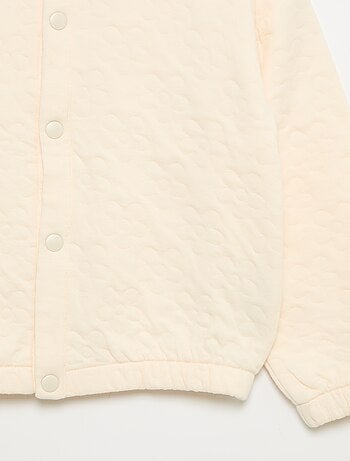 Sudadera de manga larga con abertura de botones a presión
