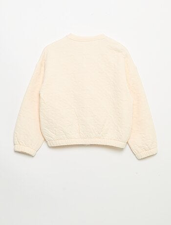 Sudadera de manga larga con abertura de botones a presión