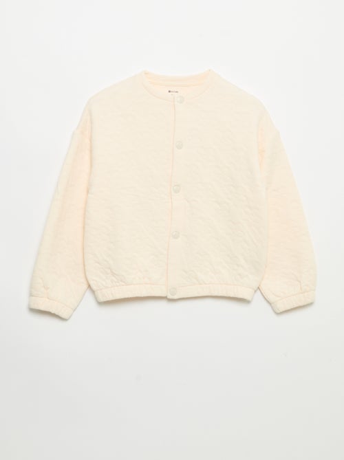 Sudadera de manga larga con abertura de botones a presión - Kiabi