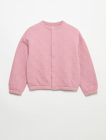 Sudadera de manga larga con abertura de botones a presión