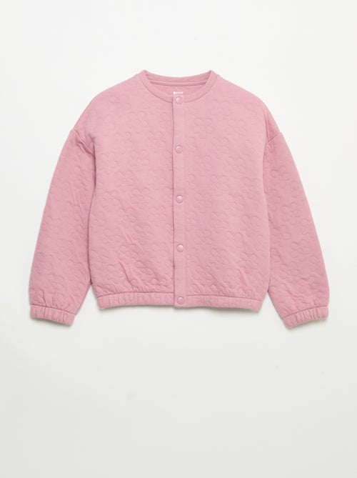 Sudadera de manga larga con abertura de botones a presión - Kiabi