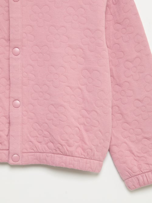 Sudadera de manga larga con abertura de botones a presión - Kiabi