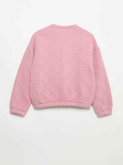 Sudadera de manga larga con abertura de botones a presión - Kiabi