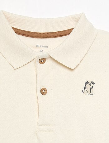 Sudadera de manga larga con cuello polo
