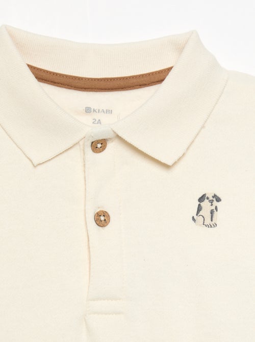Sudadera de manga larga con cuello polo - Kiabi Sudadera de manga larga con cuello polo - Kiabi