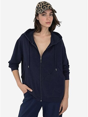 Sudadera de manga larga con cuello y cremallera estampada hiccup