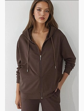 Sudadera de manga larga con cuello y cremallera estampada hiccup