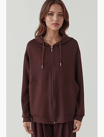 Sudadera de manga larga con cuello y cremallera estampada hiccup