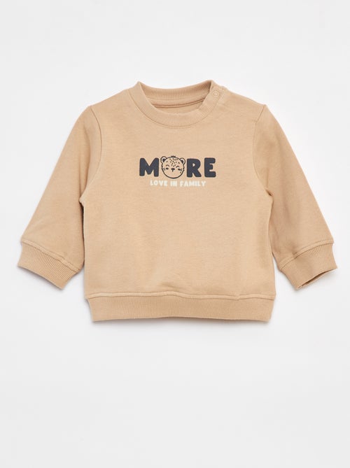 Sudadera de manga larga con estampado - Kiabi