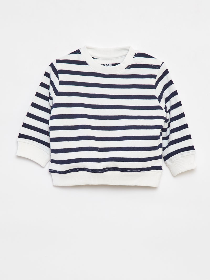 Sudadera de manga larga con estampado Blanco - Kiabi
