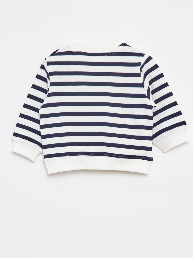 Sudadera de manga larga con estampado Blanco - Kiabi