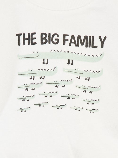 Sudadera de manga larga con estampado - Kiabi