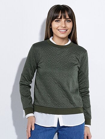 Sudadera de manga larga con estampado de origami - Afibel