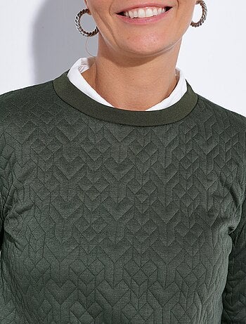 Sudadera de manga larga con estampado de origami - Afibel