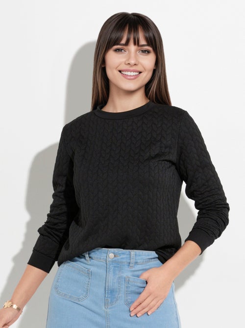Sudadera de manga larga con estampado de origami - Afibel - Kiabi