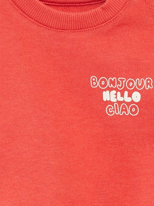 Sudadera de manga larga con estampado - Kiabi