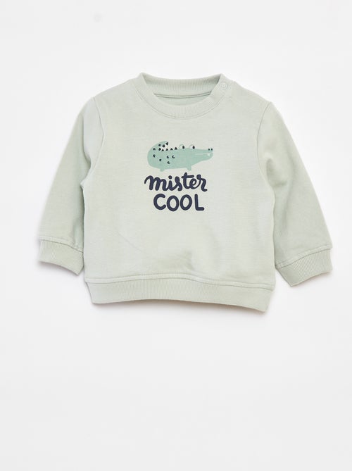 Sudadera de manga larga con estampado - Kiabi