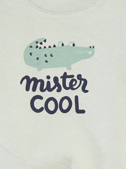 Sudadera de manga larga con estampado - Kiabi