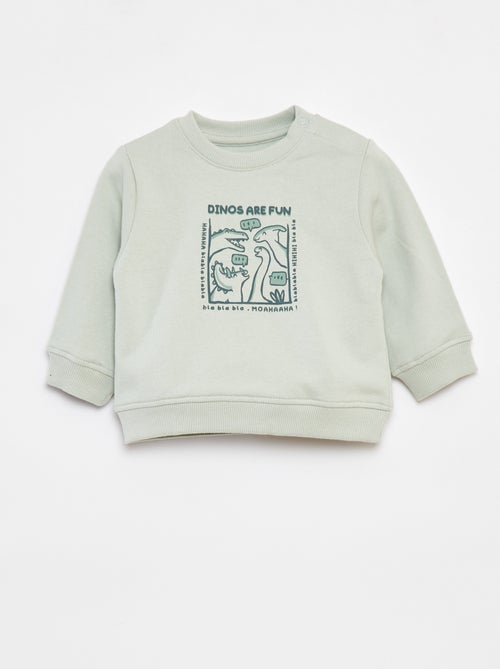 Sudadera de manga larga con estampado - Kiabi