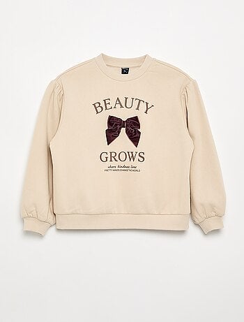 Sudadera de manga larga con lazo