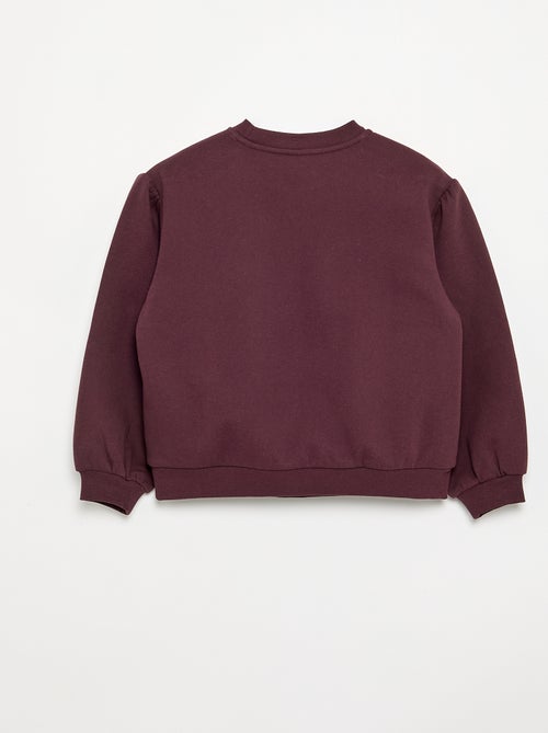 Sudadera de manga larga con lazo - Kiabi