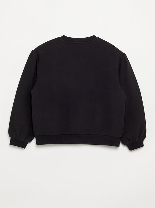 Sudadera de manga larga con lazo - Kiabi