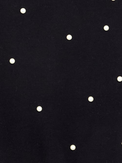 Sudadera de manga larga con perlas - Kiabi Sudadera de manga larga con perlas - Kiabi