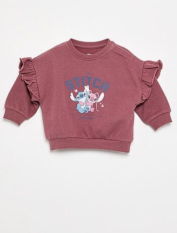 Sudadera de manga larga con volantes en los hombros
