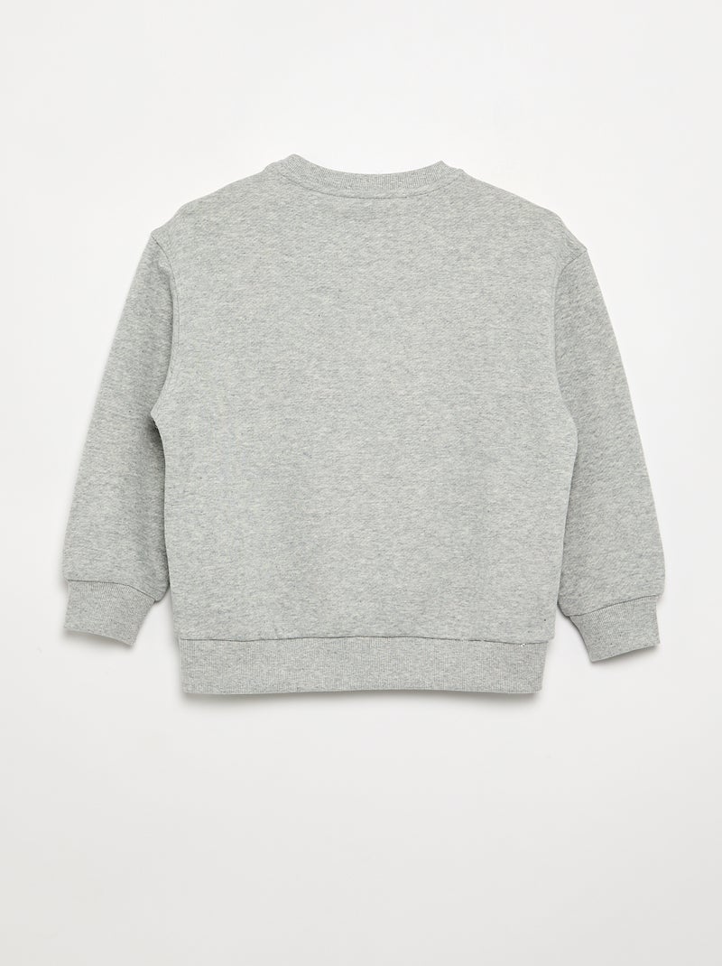 Sudadera de manga larga de corte holgado Gris - Kiabi
