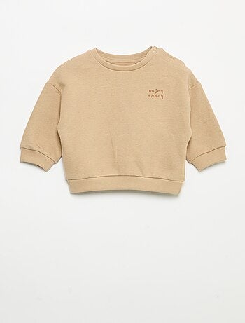 Sudadera de manga larga de felpa