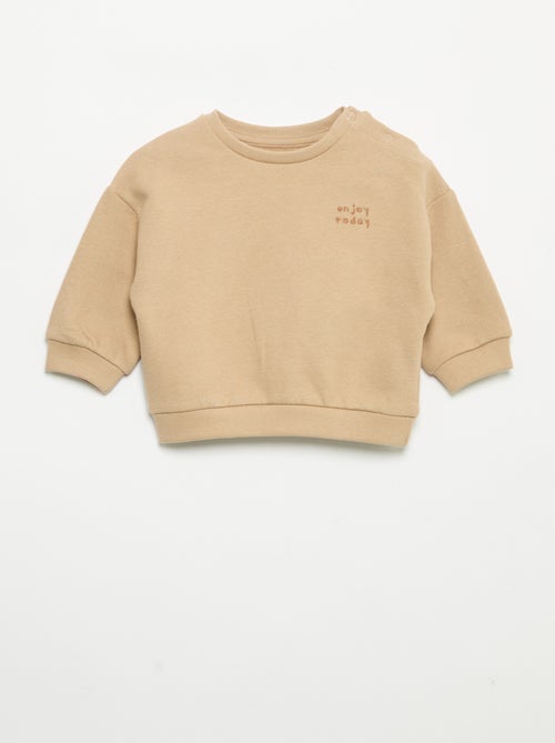 Sudadera de manga larga de felpa - Kiabi