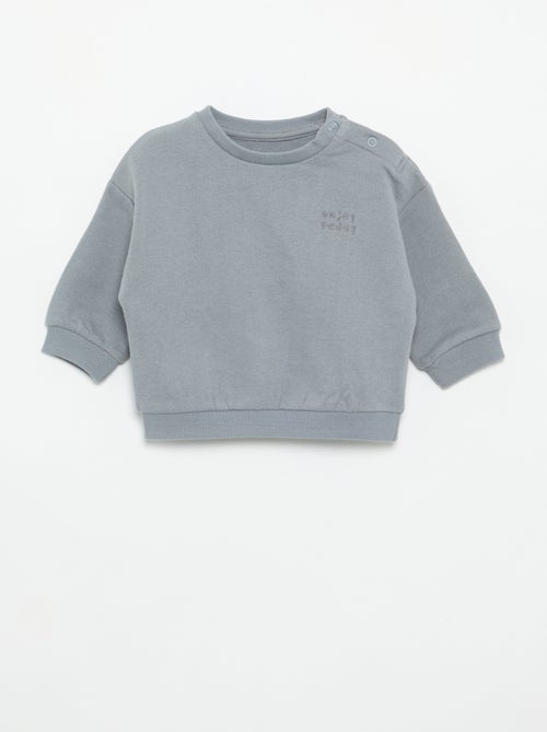 Sudadera de manga larga de felpa - Kiabi