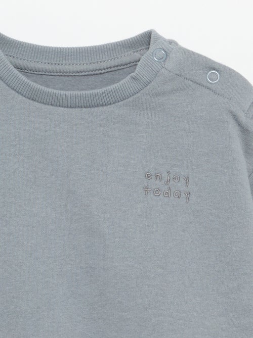 Sudadera de manga larga de felpa - Kiabi