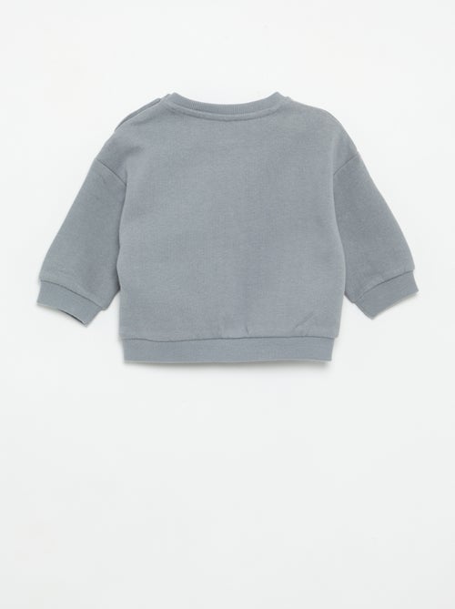 Sudadera de manga larga de felpa - Kiabi