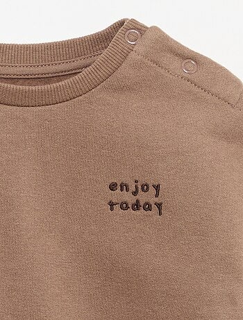 Sudadera de manga larga de felpa