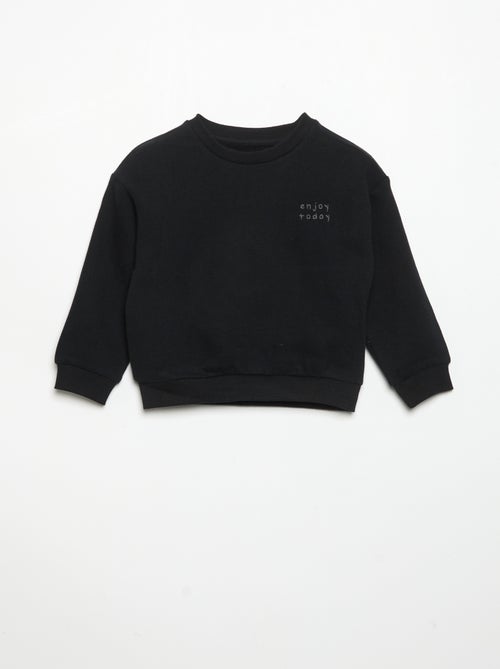 Sudadera de manga larga de felpa - Kiabi