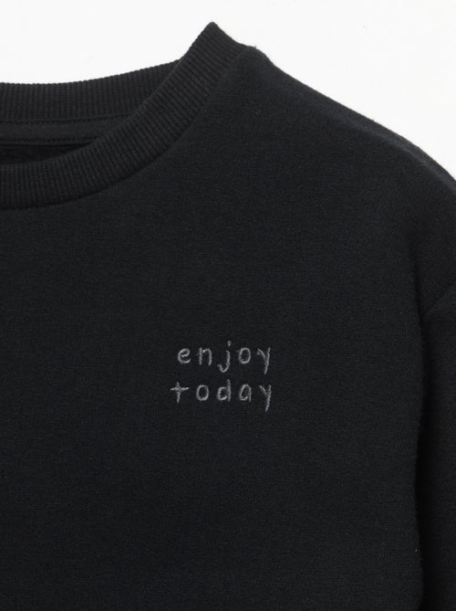 Sudadera de manga larga de felpa - Kiabi