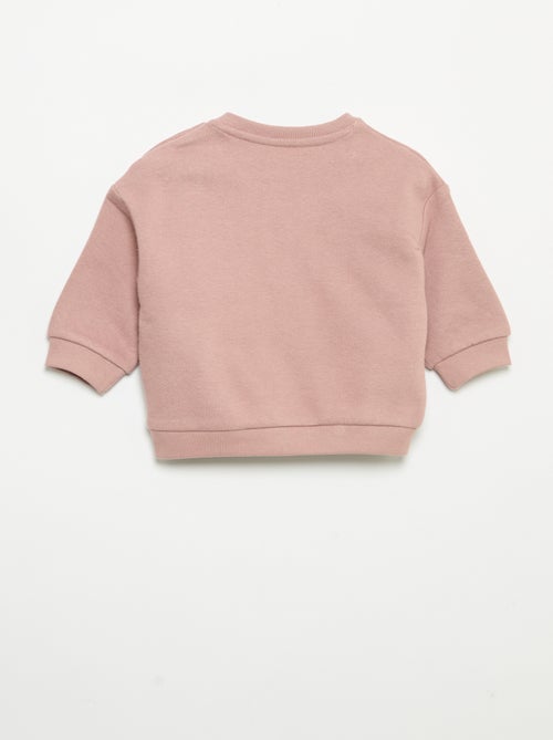 Sudadera de manga larga de felpa - Kiabi Sudadera de manga larga de felpa - Kiabi
