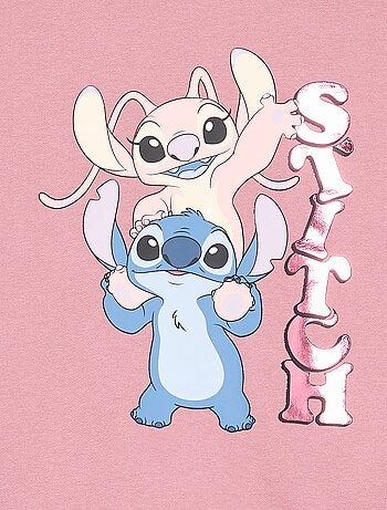 Sudadera de manga larga 'Disney' 'Stitch & Angel'