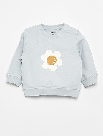 Sudadera de manga larga estampada
