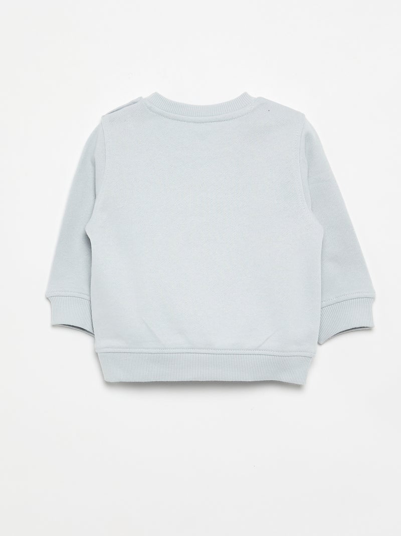Sudadera de manga larga estampada Azul - Kiabi