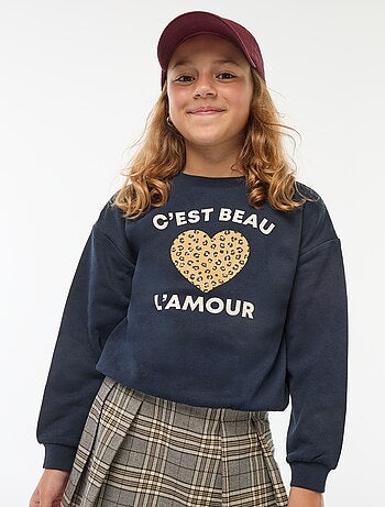 Sudadera de manga larga estampada