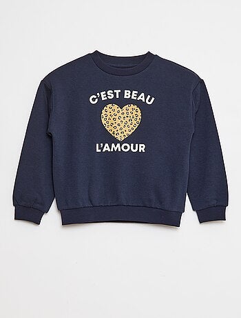 Sudadera de manga larga estampada