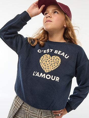 Sudadera de manga larga estampada
